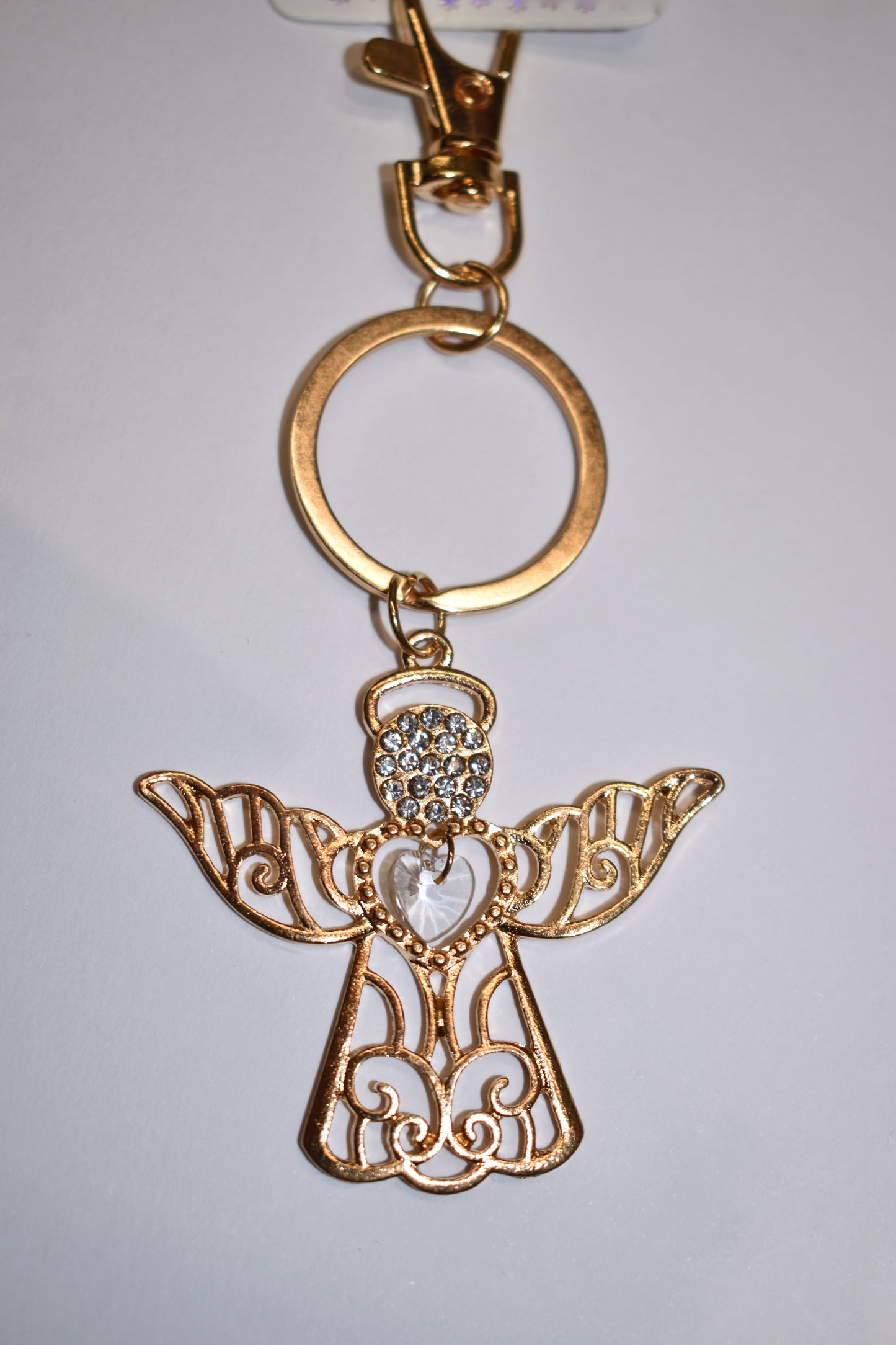 Llavero de Ángel con Anillo para llaves